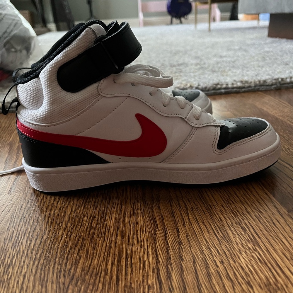 Nike Kids' Sneakers in White, Black, and Red